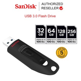 SanDisk Ultra USB 3.0 อ่าน 100MB/s 32GB, 64GB, 128GB และ 256GB (SDCZ48) รับประกัน Synnex 5 ปี (เก็บแพคเกจไว้อ้างอิงการรับประกัน) ตัวรวม