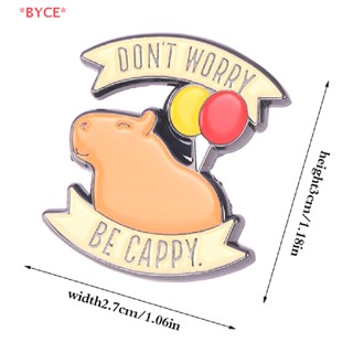 Byce&gt; เข็มกลัด รูปการ์ตูน Capybara น่ารัก เครื่องประดับ สําหรับตกแต่งเสื้อผ้า กระเป๋าเป้สะพายหลัง