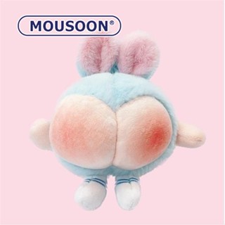 MOUSOON จี้ของเล่นตุ๊กตาในพวงกุญแจลูกพีชสุดน่ารักมูลค่าสูง