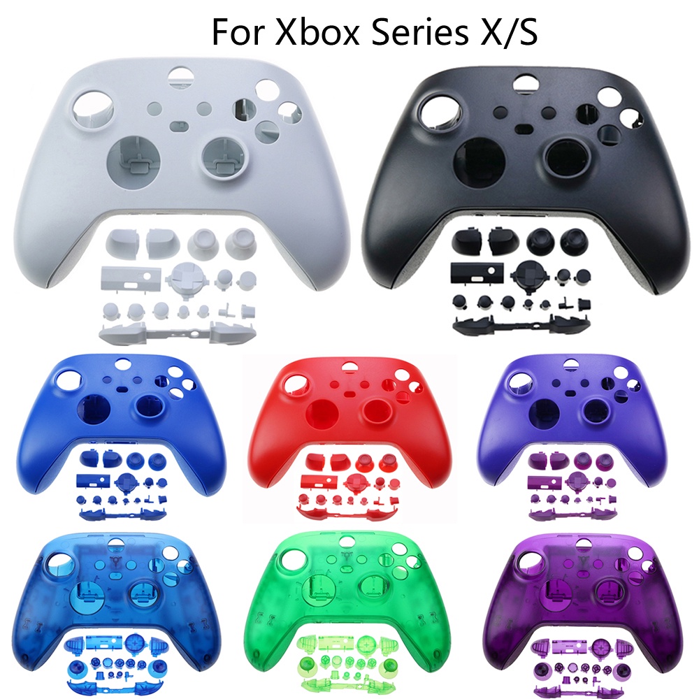 1 ชุด สําหรับ Xbox Series X / S ตัวควบคุม ฝาครอบป้องกัน เคสด้านหน้า และปุ่มครบชุด