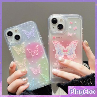 สำหรับ iPhone 11 iPhone Case เคสใสเคส TPU Soft ชุบปุ่มกันกระแทกผีเสื้อน่ารักเข้ากันได้กับ iPhone14 13 Pro Max iPhone 12 Pro Max 11 7Plus 6Plus XR xs max 7 8Plus