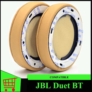 Duet BT แผ่นโฟมครอบหูฟัง ทรงกลม แบบเปลี่ยน สําหรับหูฟังบลูทูธไร้สาย JBL Duet BT (สีดํา สีเหลือง)