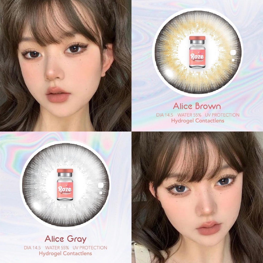 คอนแทคเลนส์ Hydrogel ขนาดกลาง รุ่น Alice (Rozelens)