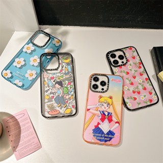 Casetifg เคสโทรศัพท์มือถือ ซิลิโคนแข็ง TPU กันกระแทก ลาย SAILOR MOON พร้อมกล่อง มีลายด้านข้าง สําหรับ iphone 11 12 13 14 Pro Max 14 Plus 11 12 13 14