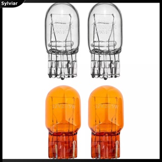 [sylviar] หลอดไฟเลี้ยวฮาโลเจน T20 Bulb 3800k 7443 7440 W21 5w