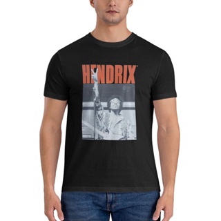 เสื้อยืด ผ้าฝ้ายแท้ พิมพ์ลาย Jimi Hendrix Music คุณภาพสูง สําหรับผู้ชาย