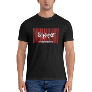 เสื้อยืด พิมพ์ลายโลโก้บาร์โค้ด Slipknot People Are Album สําหรับผู้ชาย