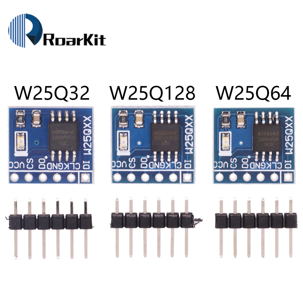 W25Q32 32Mbit / W25Q64 64Mbit / W25Q128 128Mbit 8MByte แฟลช NorFlash โมดูลจัดเก็บข้อมูล SPI อินเทอร์เฟซ BV FV Modul สําหรับ STM32