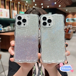 เคสโทรศัพท์มือถือ TPU แบบนิ่ม ลายคลื่น ประดับกลิตเตอร์ สําหรับ Huawei P60 Pro P50 Pro P40 P30 Pro P50E Mate 40 30 Pro