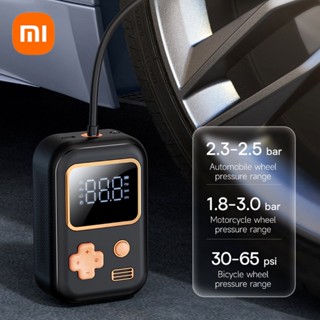 Xiaomi 3Life เครื่องปั๊มลมไร้สาย แบบพกพา C01 พร้อมเครื่องวัดความดันดิจิทัล และโคมไฟ LED ปั๊มลมไฟฟ้า สําหรับรถยนต์ จักรยาน บอล