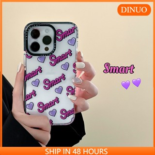 เคสโทรศัพท์มือถือ ลายหัวใจภาษาอังกฤษ สองสี สําหรับ iphone14promax 13 12 11 XR XS X XSMAX 6 6SPLUS 7 8PLUS