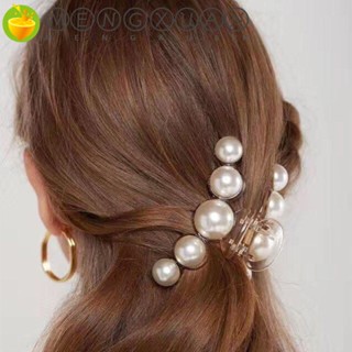 MENGXUAN Elegent Simple Plastic Disk Hair Hair Accessories Pearl Hair Claws