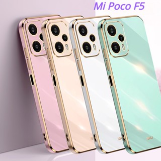 เคสโทรศัพท์มือถือ ซิลิโคนนิ่ม ชุบไฟฟ้า หรูหรา สําหรับ Xiaomi POCO F5 Pro 4G 5G Redmi Note 12 Pro Plus 4G 5G