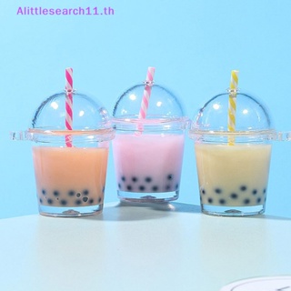 Alittlesearch11 พวงกุญแจ จี้รูปถ้วยชานม ไอศกรีมจําลอง ขนาดเล็ก สําหรับห้อยกระเป๋า