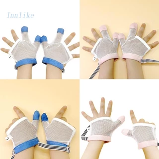 Inn ถุงมือกัดนิ้วมือ ป้องกันการกัด สําหรับเด็กวัยหัดเดิน 1 คู่