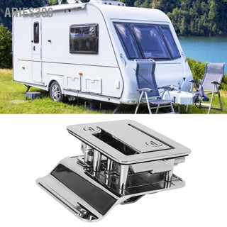 Aries306 ล็อคประตู RV โลหะชุบด้วย 2 ปุ่มเทคโนโลยีการล็อคขั้นสูง Secure Lock Travel Trailer Camper Truck