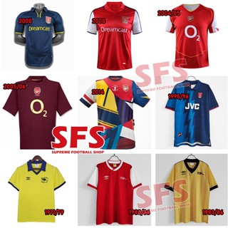 【SFS】เสื้อกีฬาแขนสั้น ลายทีมชาติฟุตบอล Arsena.l ทรงหลวม คุณภาพสูง สไตล์เรโทร ไซซ์ S-2XL