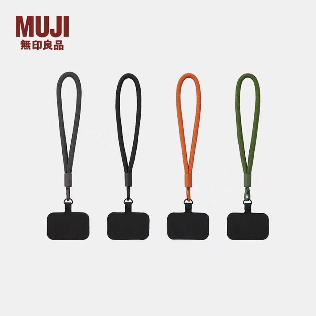 [พร้อมส่ง] MUJI phone strapสายสั้น (คล้องมือ)