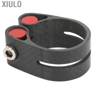 Xiulo Black Bicycle Seatpost Clamp  Black Opening Bike Seatpost Clamps High Strength CNC Cutting  for Road Bike