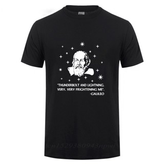 ขายดี Galileo Thbolt and very frightening me เสื้อยืดลําลอง ผ้าฝ้าย แขนสั้น คอกลม สําหรับผู้ชาย 624484