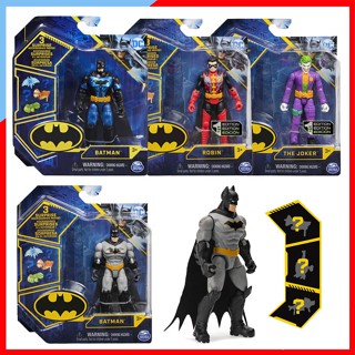 FK015 Batman 4 นิ้ว Figures Full Asst ของเล่น เพลย์เซ็ต แบทแมน มาพร้อมอุปกรณ์เล่น 3 ชิ้น ในกล่อง