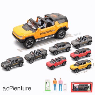 Adven โมเดลรถยนต์ 1:24 Suv อัลลอย พร้อมเอฟเฟคเสียงเบา ของเล่นสําหรับเด็ก