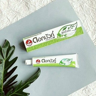 ยาสีฟันดอกบัวคู่ 150 g Dokbuaku Original Herbal Toothpaste 150g