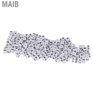 Maib Acrylic Number Beads Smoothing Surfaces Acrylic Beads for Bracelets