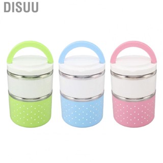 Disuu Bento Lunch Box  Lunch Box Leakage Proof Double Layer Lightweight Odorless  for Office