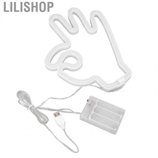 Lilishop Hand Finger Neon Light OK Shaped  Neon Sign  USB And  Power