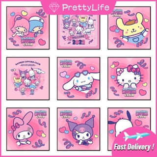 SANRIO 【PL】ภาพวาดปักเพชร คริสตัล รูปการ์ตูนแมว Hello Kitty 5D ขนาด 30X30 ซม. DIY สําหรับตกแต่งบ้าน