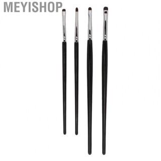 Meyishop Detail Makeup Brushes  Eye Makeup Brush Kit 4pcs Soft Hair Easy Apply  for Beauty Salon for Eyeliner