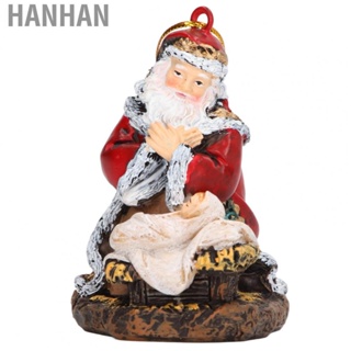 Hanhan Christmas Santa Pendant  Santa Hanging Ornament Fadeless  for Trees
