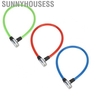 Sunnyhousess Bicycle Lock Cable  Bike Lock Cable Two Keys Portable Size  for Bike for Motorcycle for Gate