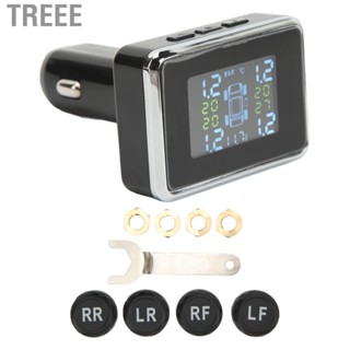 Treee DC 12V Tire Pressure  Stable Signal Long Receiving Distance USB Output  TPMS for Truck RV