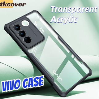 เคสโทรศัพท์มือถือแบบนิ่ม ใส กันกระแทก สําหรับ Vivo Y27 4G V27 Pro 5G Y36 Y02 Y02A Y11 2023 IQOO Z7