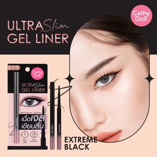อินไลเนอร์ + อายไลเนอร์ เนื้อเจล สีดำ สีน้ำตาล Cathy Doll Ultra Slim Gel Liner เคที่ดอลล์