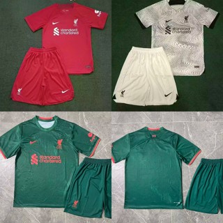 พร้อมส่ง เสื้อกีฬาแขนสั้น ลายทีมชาติฟุตบอล Liverpool 22-23 ทีมเหย้า และทีมเยือน 3RD พร้อมกางเกง สําหรับผู้ใหญ่ ทุกเพศ ไซซ์ S-2XL