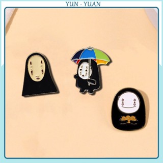 [Yunyuan] ป้ายอะนิเมะญี่ปุ่น Spirited Away Faceless สองมิติ สร้างสรรค์ อุปกรณ์เสริม สําหรับนักเรียนประถม ของขวัญ