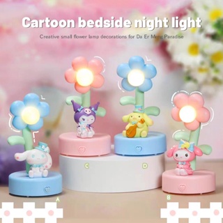 Sanrio ไฟกลางคืน LED คุโรมิ ชินนาม่อนโรล ชาร์จไฟได้  ไฟดวงจันทร์ ไฟหลับ ไฟแต่งห้องโคมไฟ