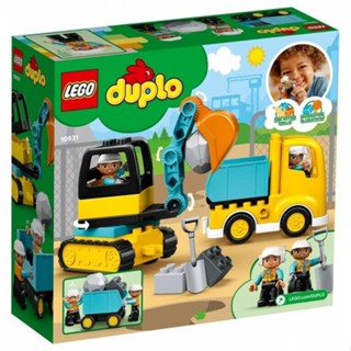 Lego Duplo: ชุดตัวต่อรถบรรทุก และรถขุดติดตาม (10931) 20 ชิ้น