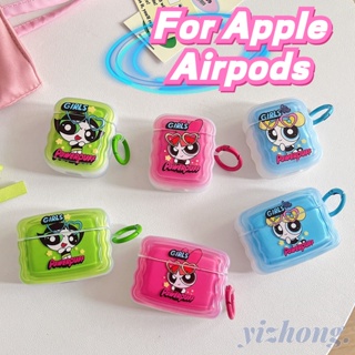 เคสหูฟัง TPU นิ่ม กันกระแทก กันรอย กันหาย ลายการ์ตูน Powerpuff Girls สีแคนดี้ สําหรับ Airpods Pro 2 3 1