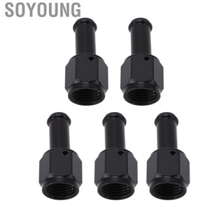 Soyoung 6AN Female To 3/8 NPT Adpater  5pcs Fuel Line Straight Connector Excellent Sealing Performance  for Fuel Pumps for Fuel Filters