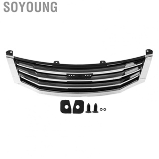 Soyoung Bumper Grille  Front Grill Durable ABS Chrome  for Car