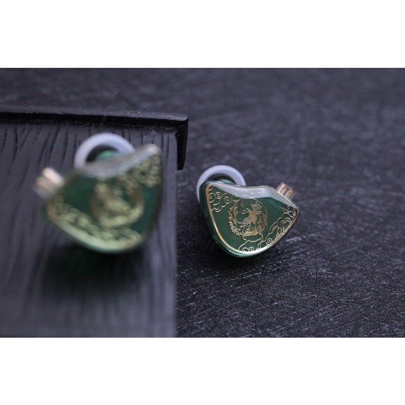 Tangzu WAN ER SG Jade Green หูฟังอินเอียร์ไดนามิก 10 มม. IEM MIC ไดอะแฟรมคอมโพสิตโลหะ N52 แม่เหล็ก ขายดี