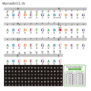 Myriadu สติกเกอร์ฉลากติดคีย์บอร์ด เปียโน หลากสีสัน ลอกออกได้