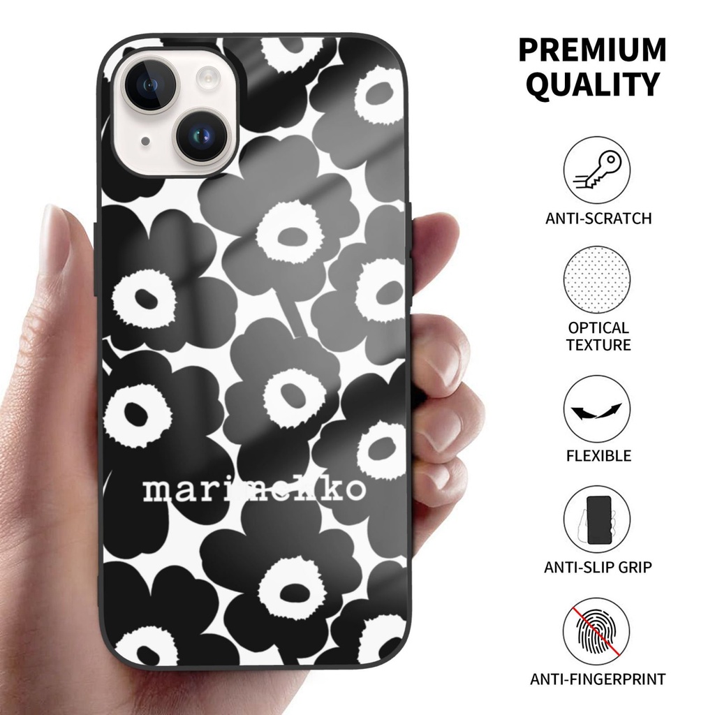 Marimekko แฟชั่น Boutique เคสโทรศัพท์สําหรับ IPhone 16 15 14 11 12 13 Pro Max Mini XR XS