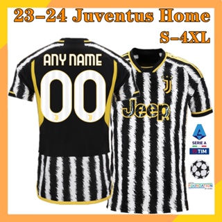 เสื้อกีฬาแขนสั้น ลายทีมชาติฟุตบอล Juv Jersey Home 23-24 ไซซ์ S-4XL ชุดเหย้า สําหรับผู้ชาย