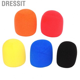 Dressit 5PCS Microphone Foam Cover Thickened  Drop Microphone Windscreen Sponge Foam Cover Fotografia Acessorio