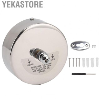 Yekastore Retractable Clothesline 304 Stainless Steel Safety Auto Retraction Double Pulley  String Line Indoor Outdoor  Line